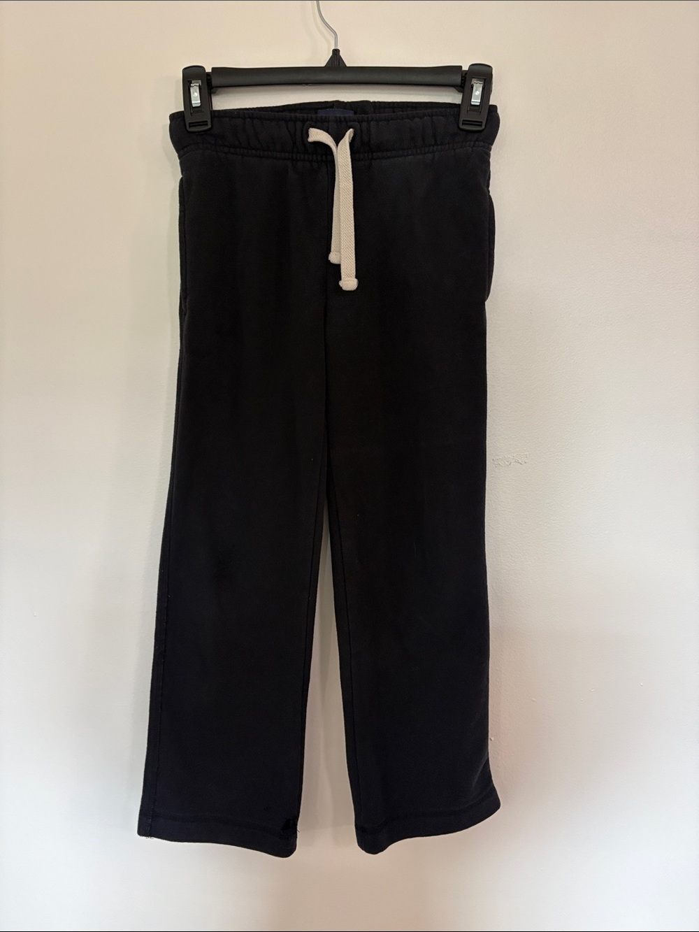 Place Black Sweatpants with Cream Drawstring